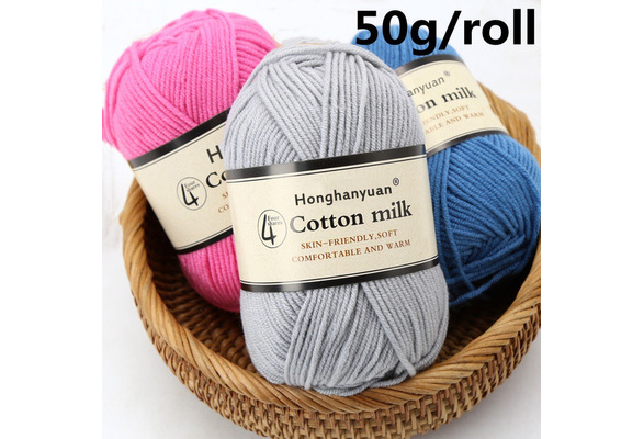 100 Grams/Ball Crochet Cotton Yarn For Knitting Bargain Cotton Baby Milk  Thread Worsted Handmade Wool Line Cheap