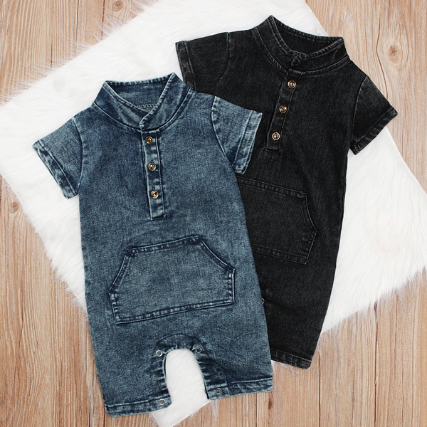 Baby denim one store piece