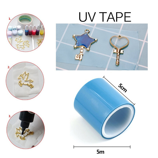 1 Roll 5m UV Tape DIY Epoxy Resin Crafts Tools Metal Frame Anti