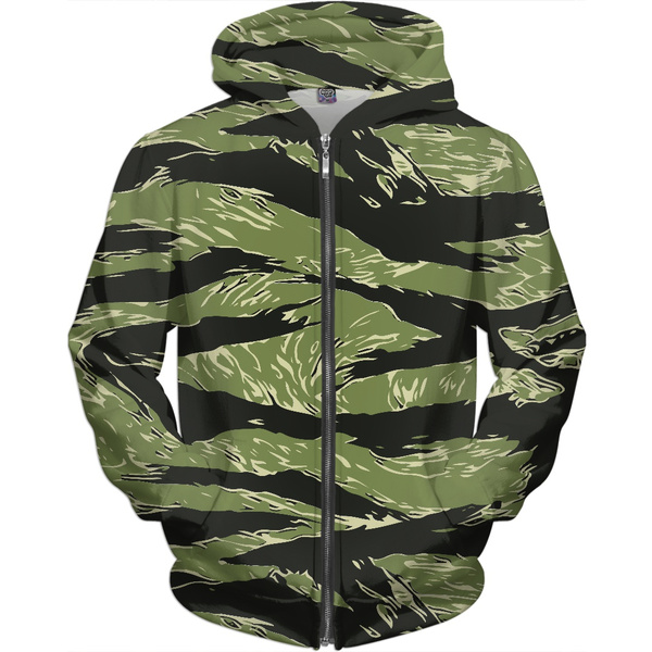 Tiger stripe camo zip up online hoodie