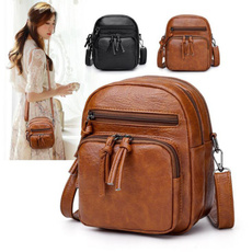 Shoulder Bags, Capacity, vintage bag, PU Leather