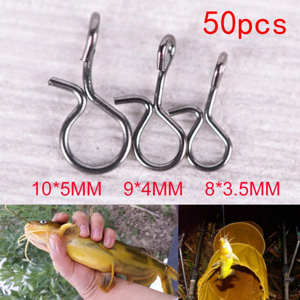 50PCS/bag Fly Fishing Snap Quick Change for Flies Hook Lures