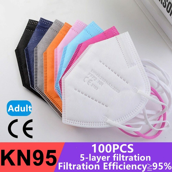 100PCS KN95/FFP2 Facial Masks KN95 Masks Anti Dust Protect Mask | Wish