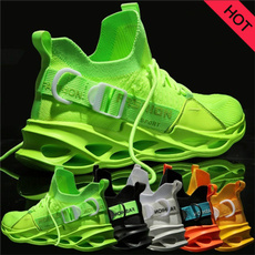 New Men's Fashion Running Sneakers Breathable Comfortable Non-slip Shoes Lightweight Tennis Shoes Fluorescent Shoes Zapatos De Hombre Schuhe Herren