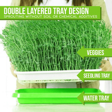 Home & Kitchen, doublelayerseedlingtray, beansproutsgrowtray, Home & Living