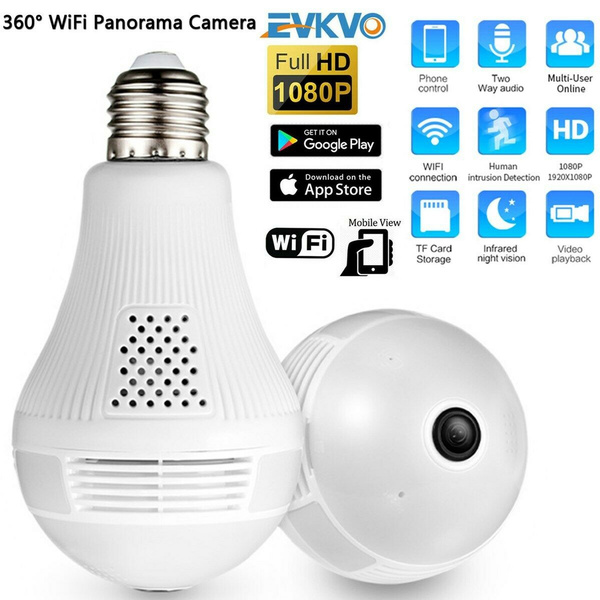 720P / 1080P Mini Security Wifi IP Camera 360° Panoramic SPY Wireless ...