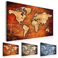 Map, art, Home Decor, worldmap