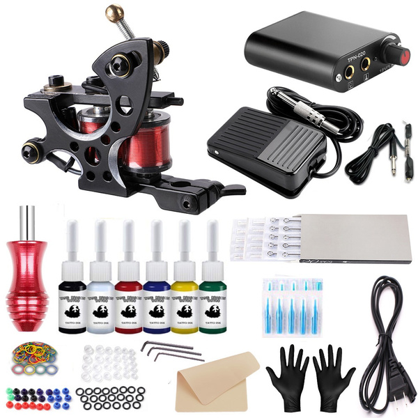 PROBEROS Complete Tattoo Kit 2 Tattoo Machines Power Supply System ( THREE  PIN US PLUG) Permanent Tattoo Kit Price in India - Buy PROBEROS Complete Tattoo  Kit 2 Tattoo Machines Power Supply