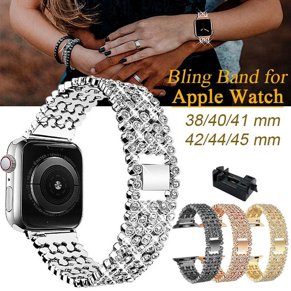 Shine Diamond Watch Straps for Apple Watch Band Series 1 2 3 4 5 6 7 8