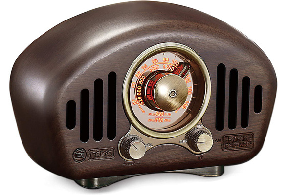  Vintage Greadio Walnut Wood Bluetooth Speaker Radio - Retro  Style, Bass Enhancement, Loud Volume, Bluetooth 5.0, MP3 & FM Radio :  Electronics