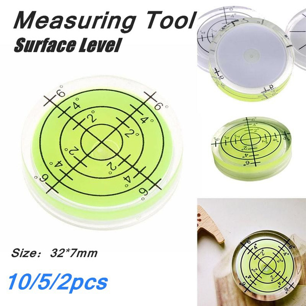 32*7mm Circular Spirit Bubble Degree Mark Surface Level Round Measuring Tool 