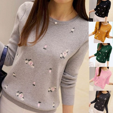 Fashion, Floral print, Winter, sweaters for women