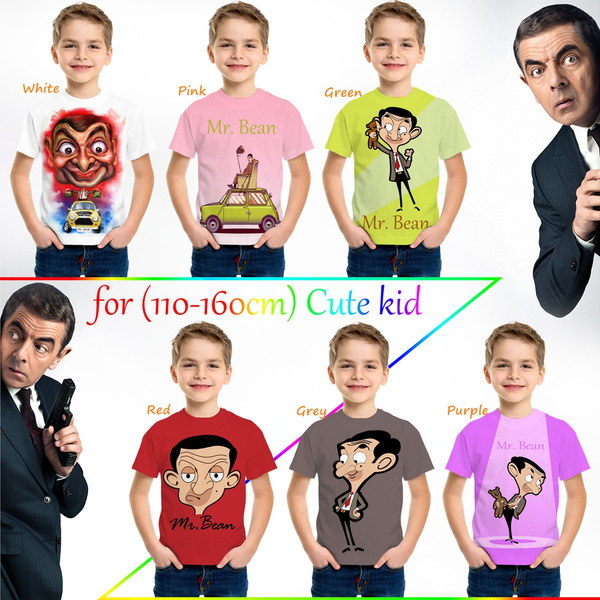 Super Funny Printed Mr. Bean Children T-shirts Boys and Girls