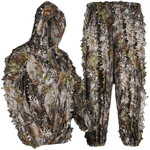 Camouflage Clothing Ghillie Suit Camouflage Clothing Bionic Camouflage Hunting  Clothes 3D Tactical