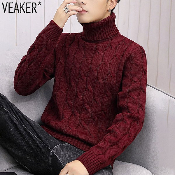 Mens hot sale thick turtleneck