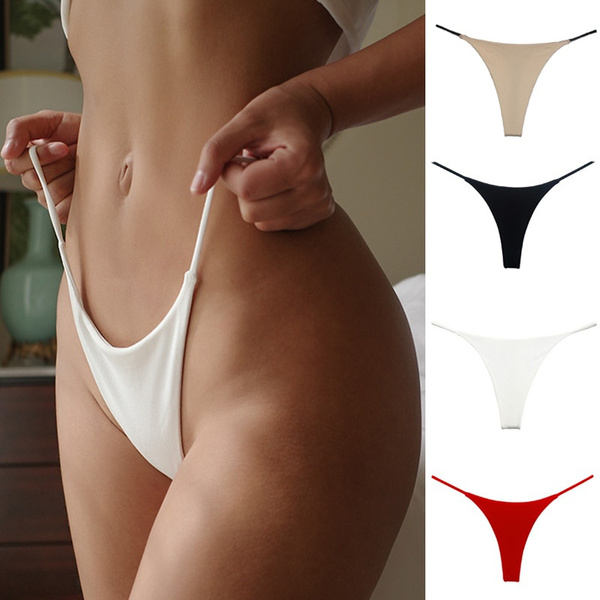 Women Briefs Underwear Seamless Thongs Cotton Panties Fitness Lingerie G- string