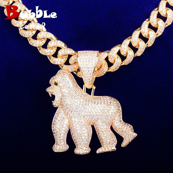 Animal Orangutan Pendant Bling Aaa 
