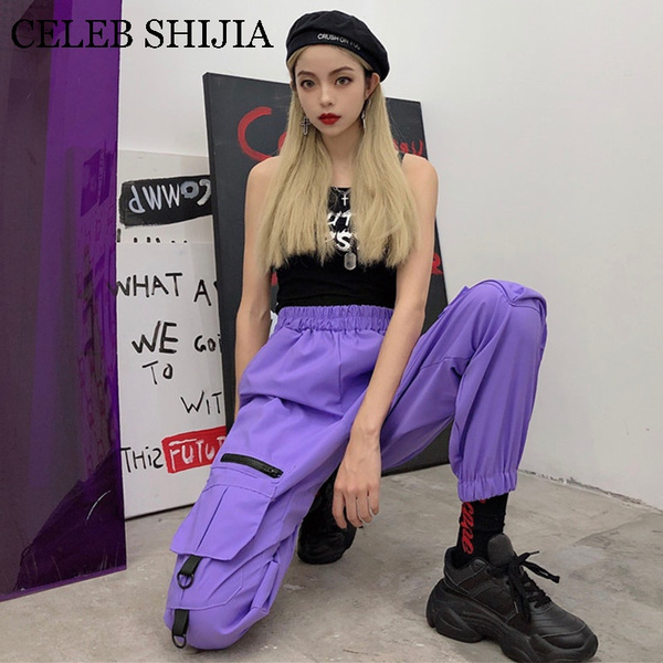 HEYGUYS Mens Loose Long Purple Cargo Pants Mens With Fitted Bottoms And Hip  Hop Pocket Purple LJ201104 From Jiao02, $62.9 | DHgate.Com