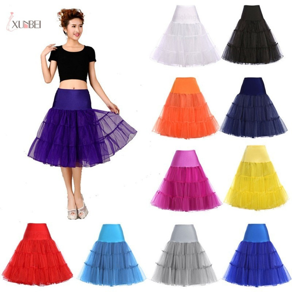 Tulle Hoopless Bridal Petticoat Crinolines Woman Underskirt Short Tutu ...