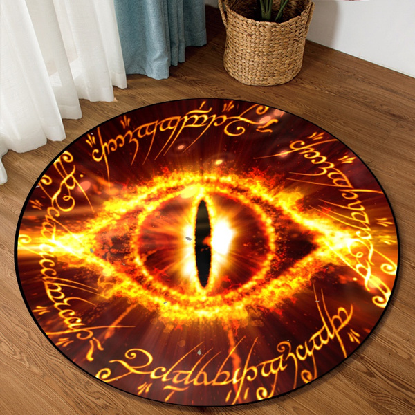 Popular Rug The Lord of the Rings Pattern,The Lord of the Rings Pattern Rug,Round Rug Home Decor,The Lord of the Rings Pattern Round Rug