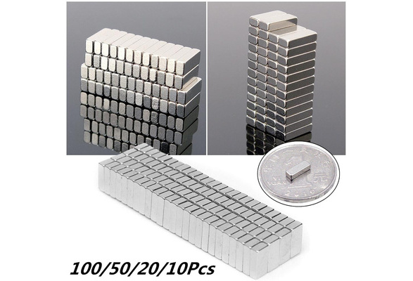 10PCS N35 Square F8x3x2mm Rare Earth Permanent Magnet Strong Magnetic Hot Sale 