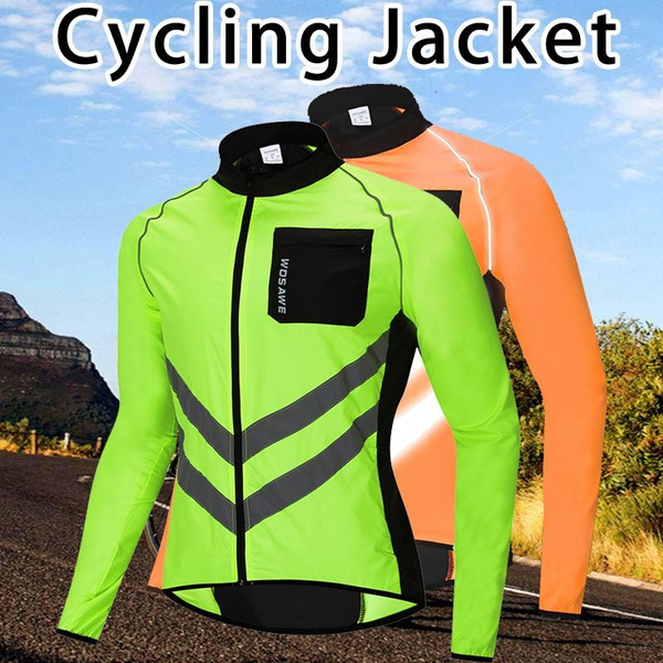 Safety Cycling Jacket High visibility Cycling Men's Windbreakers