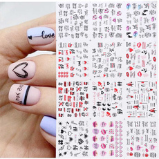 nail decoration, water, nail decals, Flowers