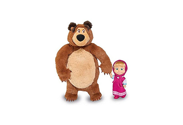 Nylon/A Masha and the Bear Masha Doll 12cm and Bear 25cm