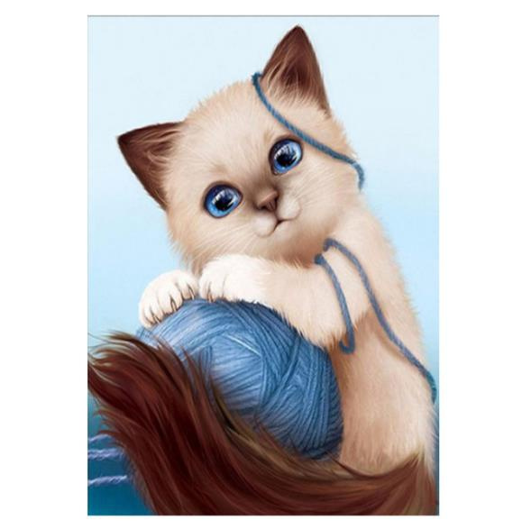 Cheap 5D Diamond Painting Cute Cats and Dogs DIY Diamond