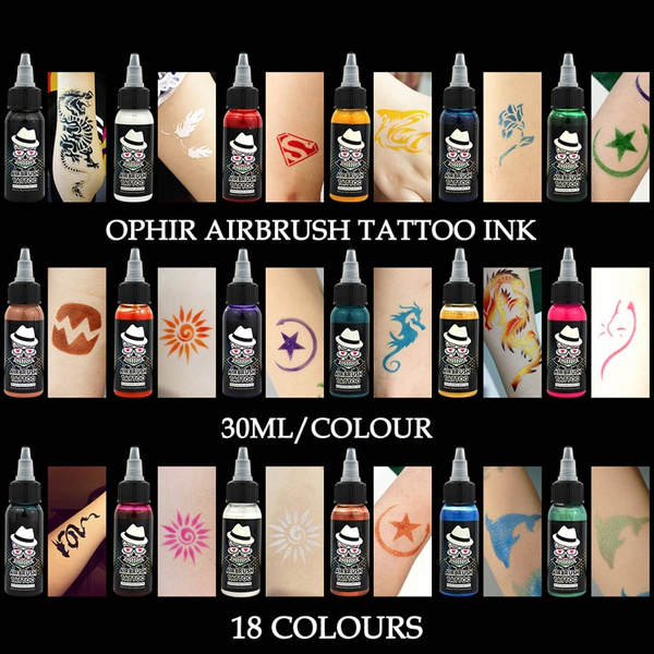 Common Airbrush Temporary Tattoo Ink 30 mL /Bottle Body Painting Pigment White Color_Ta053 Wish