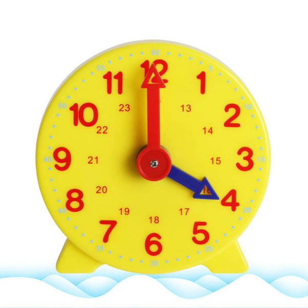 Kid Teaching Clock Number & Time Puzzles Learning Toy Time Educational Aids 