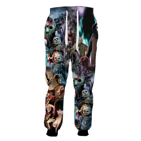 Horror Movie All Horror Characters 3D Print Men Women SweatPants ...