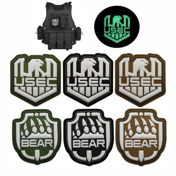 USEC Bear PVC Patch Game Fan Armband Badge Sticker Decal Applique