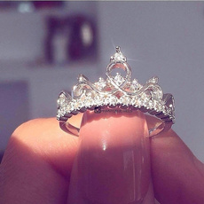 DIAMOND, wedding ring, 925 silver rings, Engagement Ring