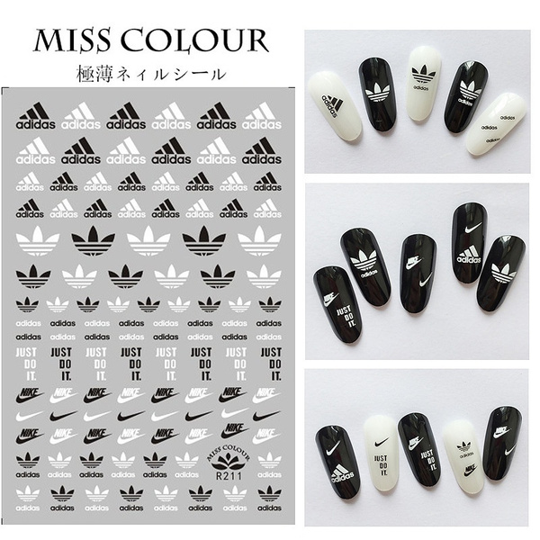 Manicure Stickers Sports Trend Brand Luxury Logo Nail Applicator Net Red Nail Sticker Mama Manicure Stickers Sports Trend Brand Luxury Logo Nail Applicator Net Red Nail Sticker Mama