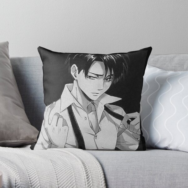 Levi Ackerman AoT esc Soft Decorative Throw Pillow Cover for Home 45cmX45cm 18inchX18inch Pillows NOT Included