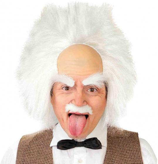 wig Einstein men's synthetic white one-size | Wish