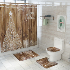 Bathroom, Christmas, toiletcovermatset, Tree