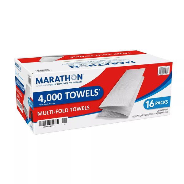 Marathon Multifold Paper Towels, White, 4000 Towels Per Case | Wish