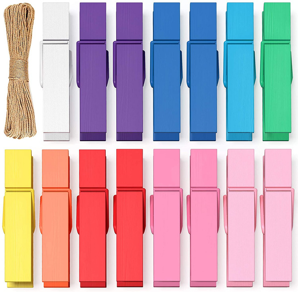 Mini Clothespins Clothes Pins Colored - Small Clothespins for Crafts Photos  Wooden Paper Picture Clips Colorful Tiny Decorative Little Clothes Pins for  Hanging Pictures Baby Clothes Line Clip - 100PCS