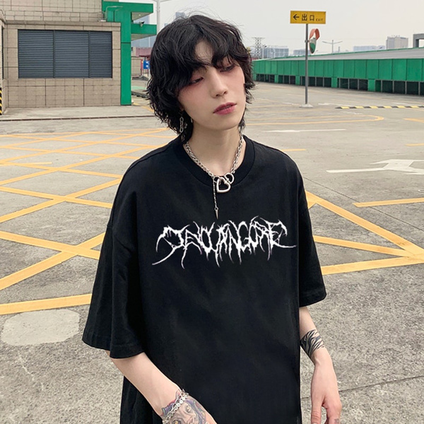 Punk Dark Aesthetic T-shirt  Aesthetic t shirts, Harajuku outfits