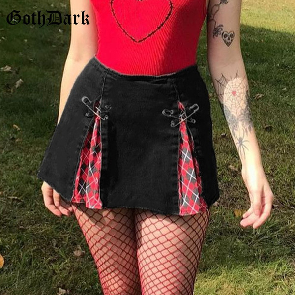 Emo Plaid Skirt
