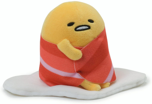 GUND Sanrio Gudetama The Lazy Egg with Bacon Blanket Stuffed Animal ...