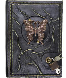 butterfly, leather, Notebook, notepad