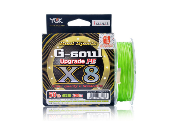 Ygk G Soul X8 Upgrade Braid Fishing Line 150m 0m Super Strong 8 Strands Multifilament Pe Line Japan 14lb 16lb 22lb 60lb Pesca Wish