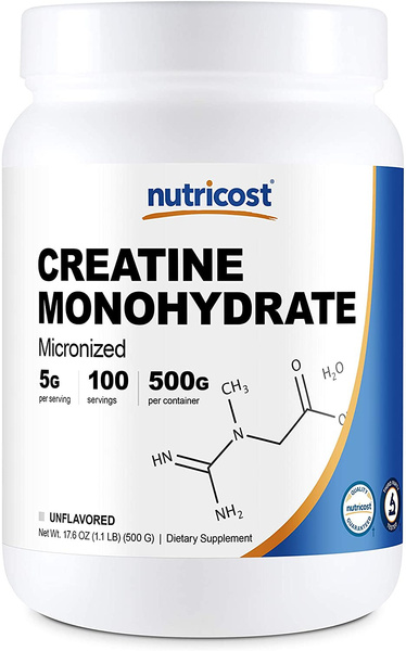 Nutricost Creatine Monohydrate Micronized Powder 500G, 5000mg Per Serv ...