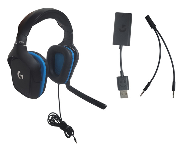 Logitech G432 DTS X 7.1 Channel Wired Surround Sound Gaming Headset with PC Mac PS4 PS5 Playstation 5 Xbox One Switch Connect via 3.5mm or USB