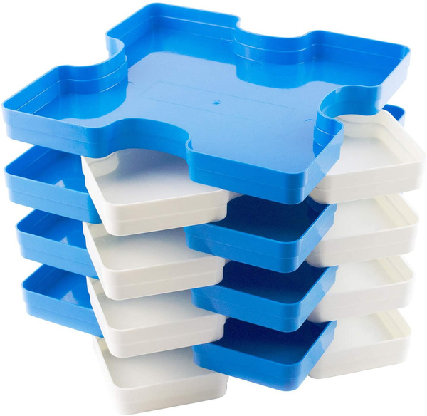 helloworld stackable jigsaw puzzle sorting trays