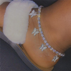 butterfly, Anklets, Chain, Bracelet