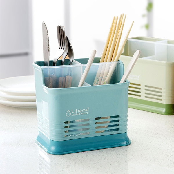 Multifunctional Spoon Chopsticks Storage Holder Box Cutlery Drain-Rack Organizer Multifunctional Spoon Chopsticks Storage Holder Box Cutlery Drain-Rack Organizer